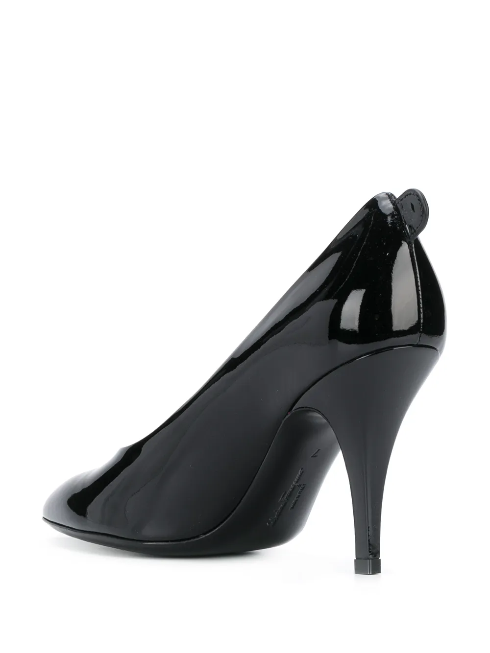 Ferragamo almond-toe pumps Black