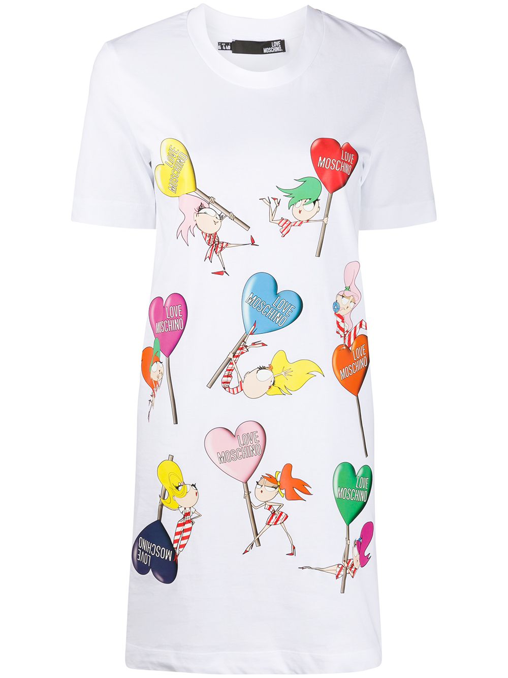 Love Moschino Logo Heart T-shirt Dress ...
