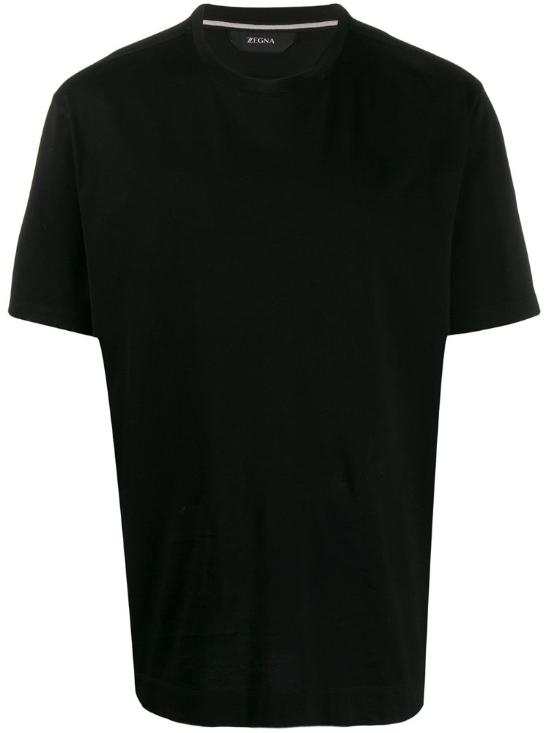 Shop Z Zegna Short Sleeve T-shirt In Black