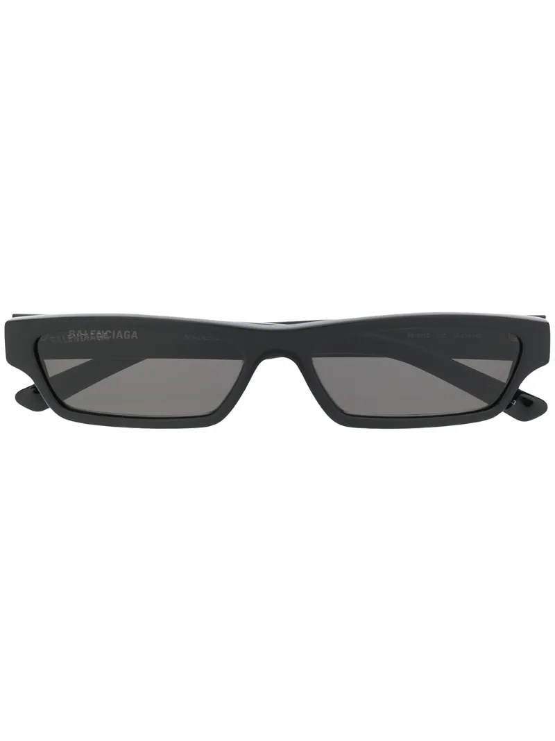 Balenciaga Rectangle Sunglasses In Black