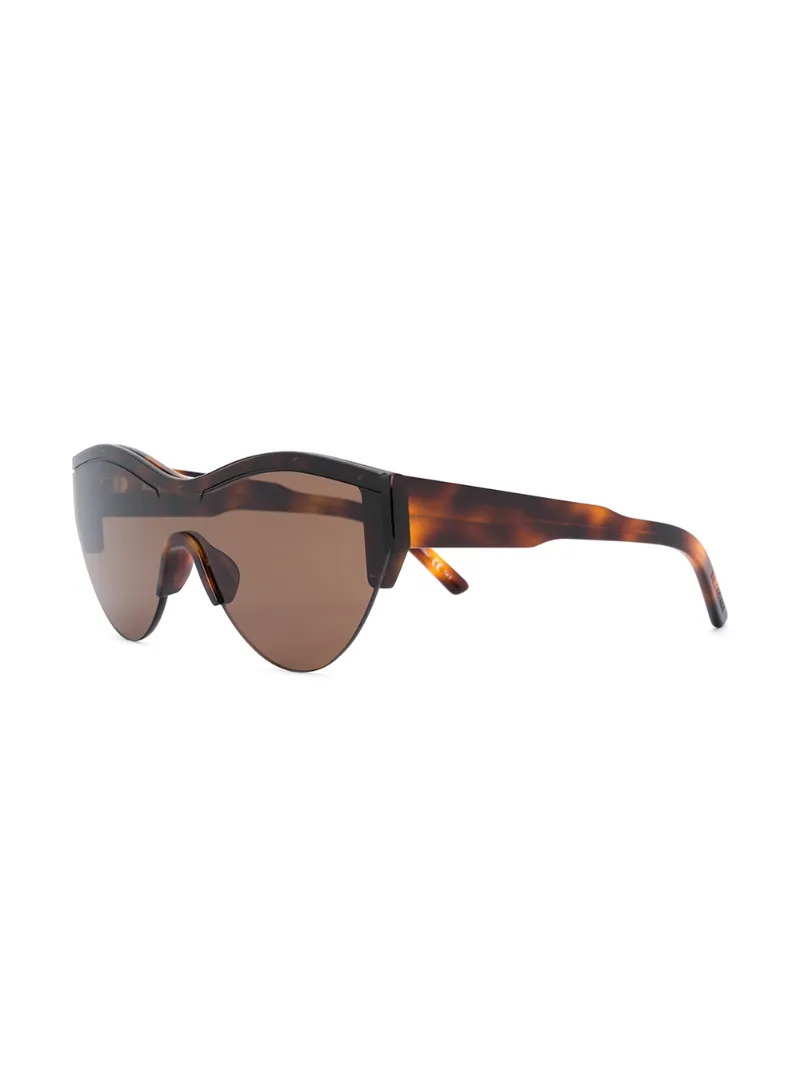 Balenciaga Ski Cat Sunglasses In Brown