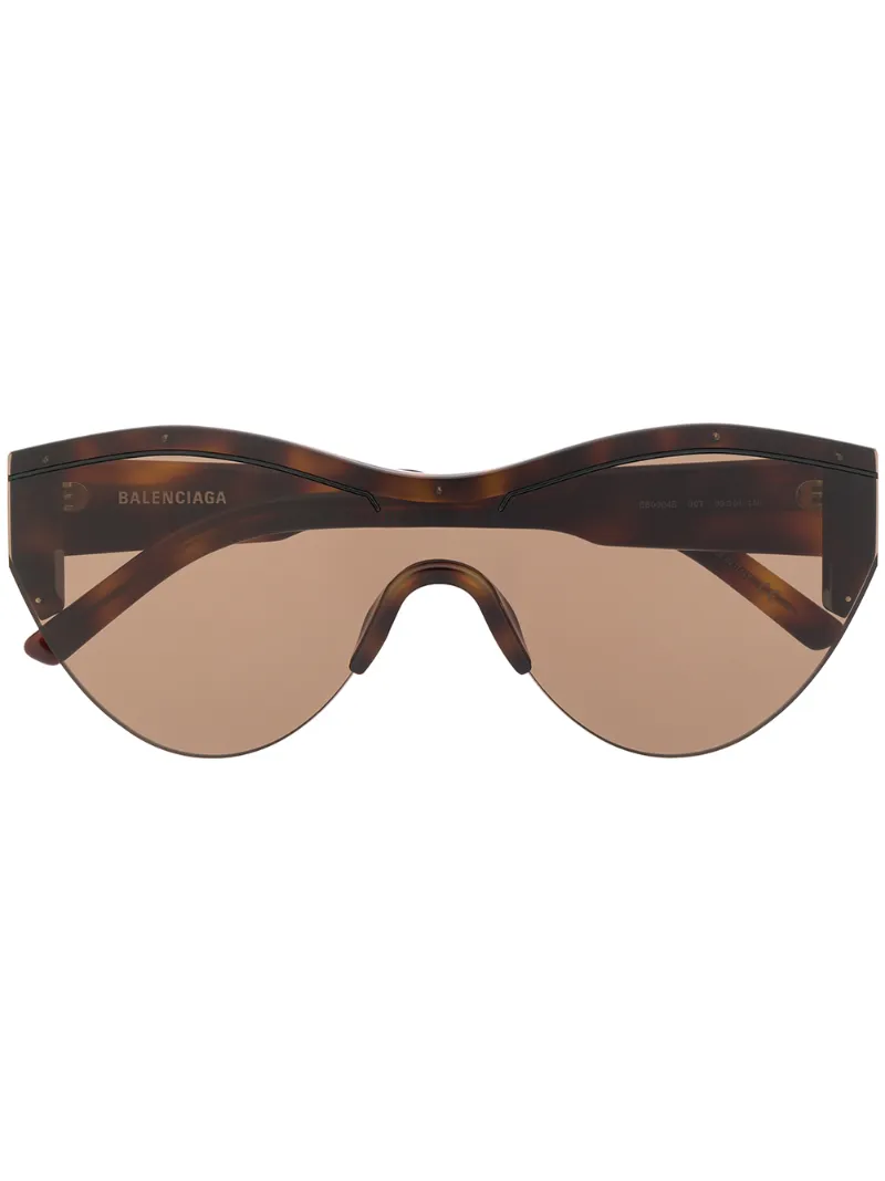 Balenciaga Ski Cat Sunglasses In Brown