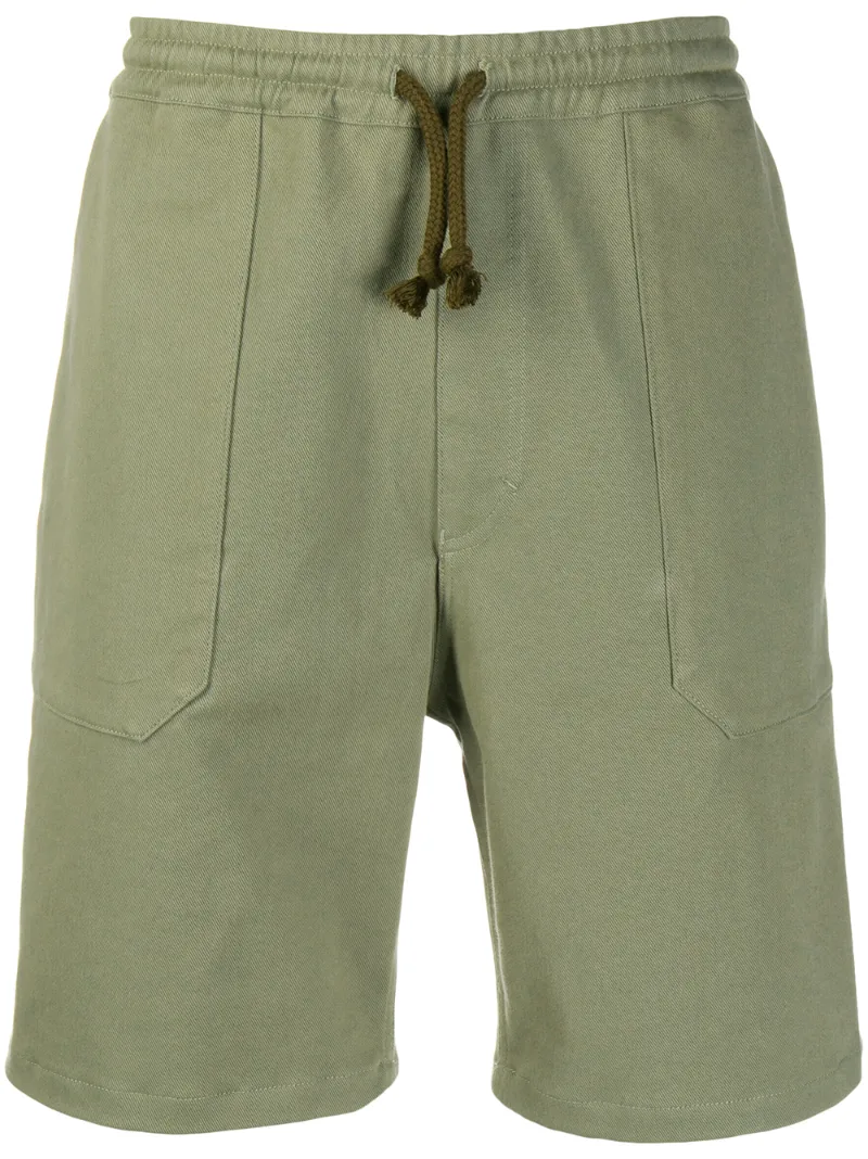 Nanushka Drawstring Bermuda Shorts In Green