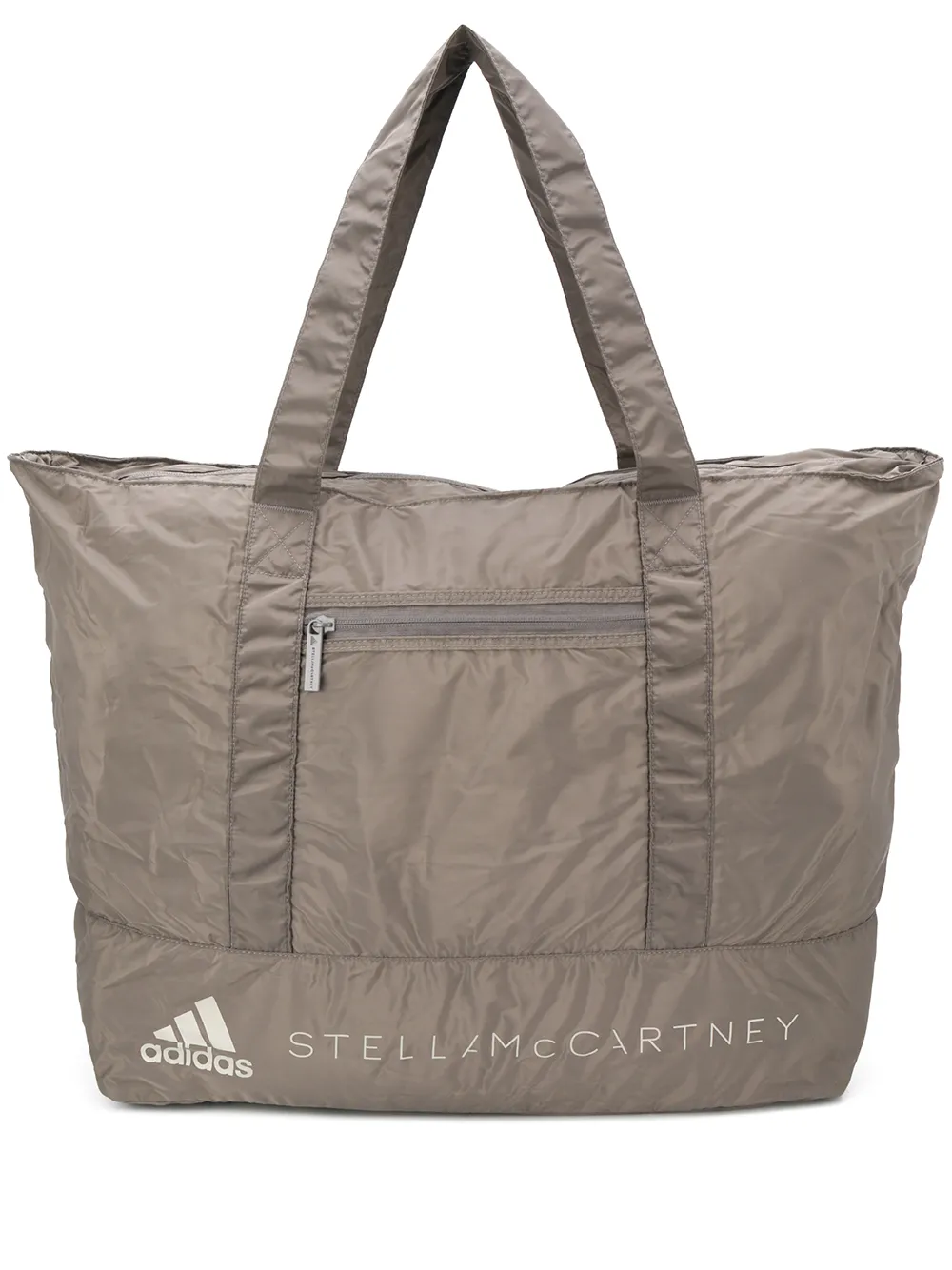 Adidas By Stella Mccartney Logo Print Travel Bag In Grey | ModeSens