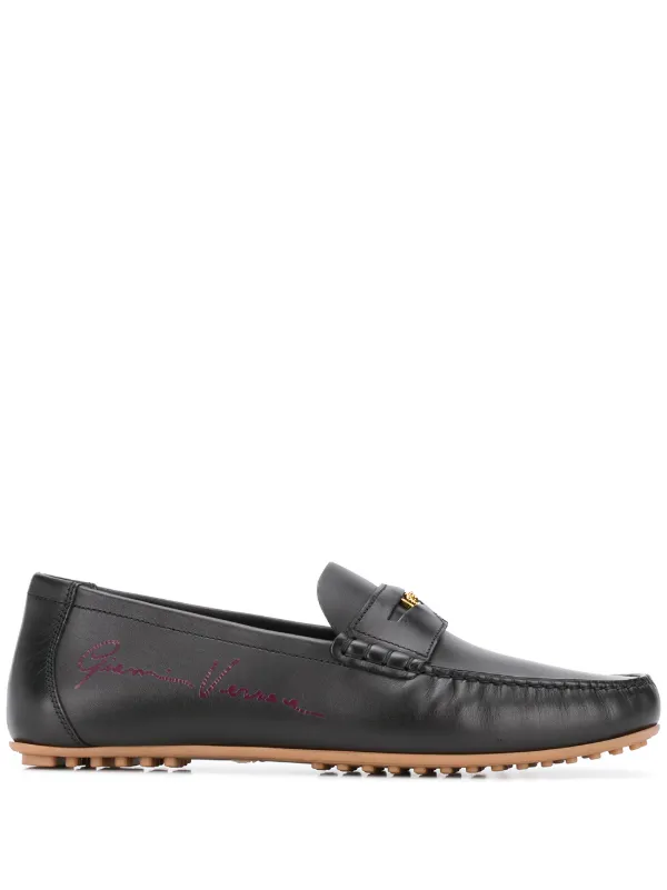 versace penny loafers