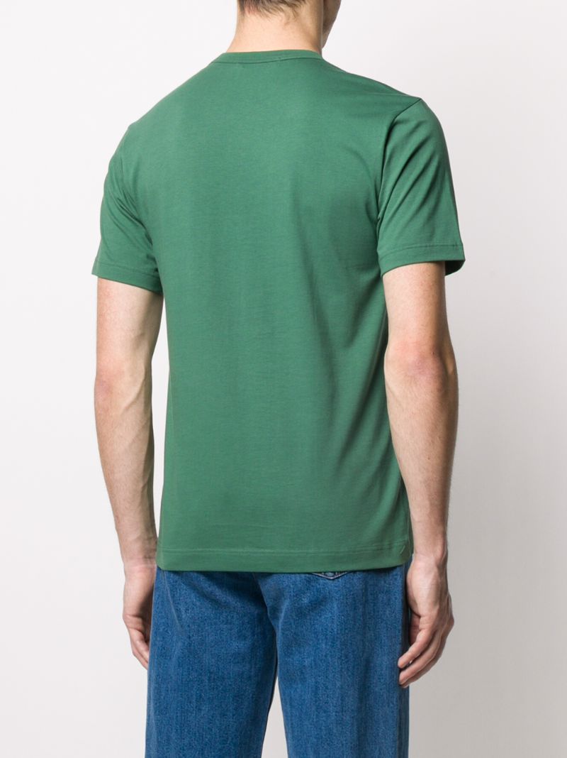 Shop Comme Des Garçons Shirt Printed Logo T-shirt In Green