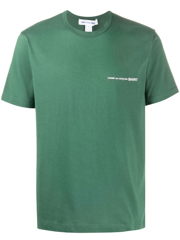 comme des garcons t shirt green