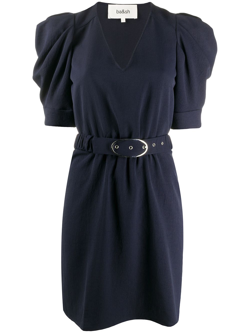 Shop Ba&sh Belted Dress In Blue