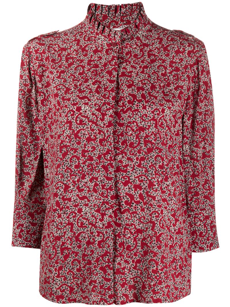 Shop Ba&sh Printed Blouse In Red