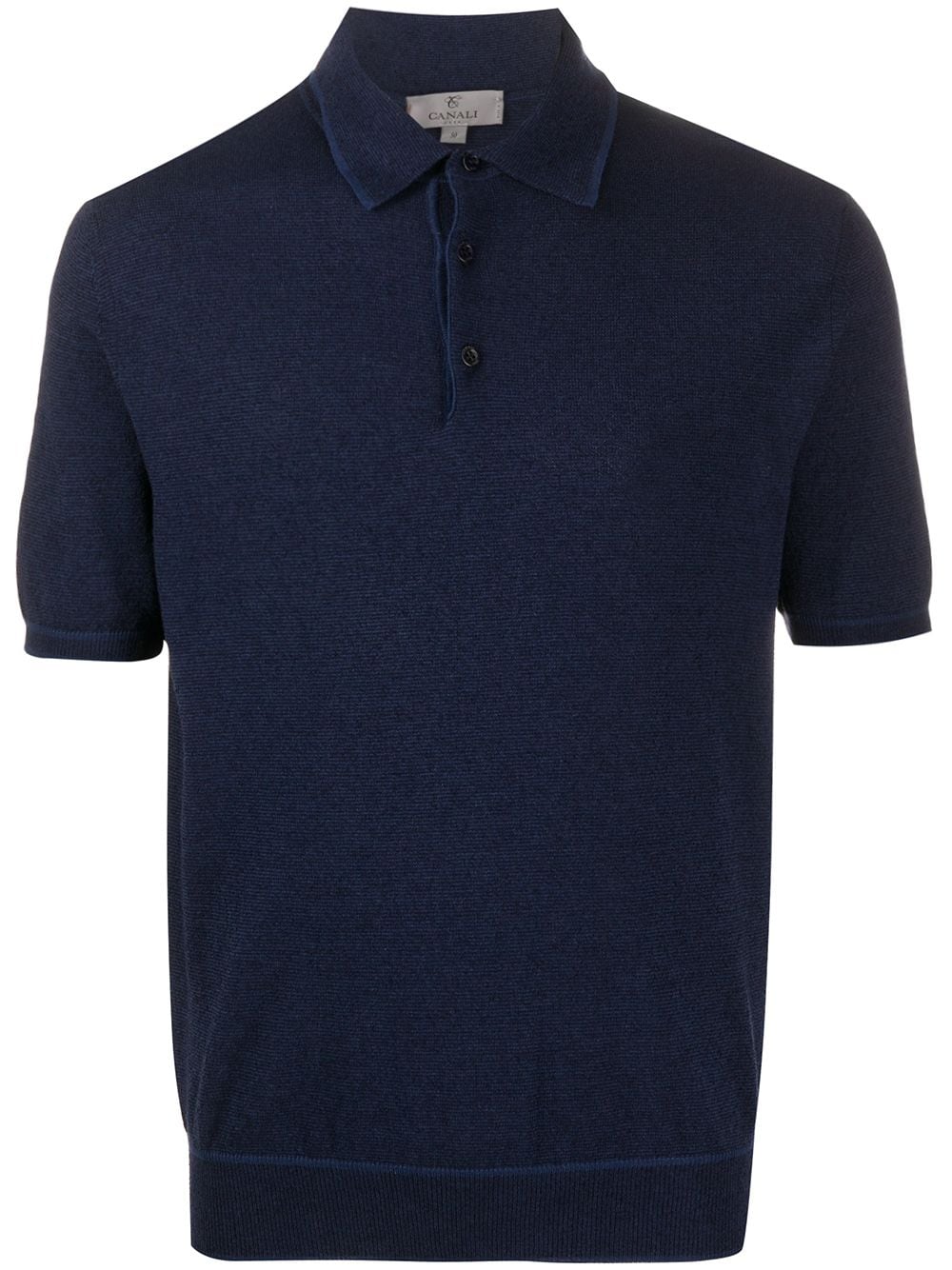 Canali Slim-fit Polo Shirt In Blue