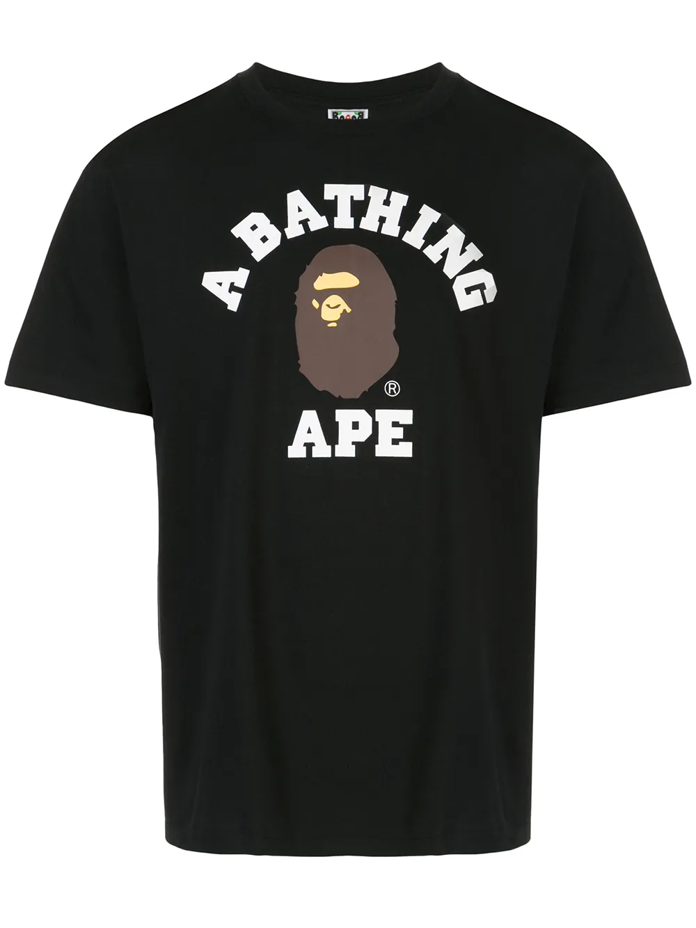 A BATHING APE Universiteits T-shirt Zwart