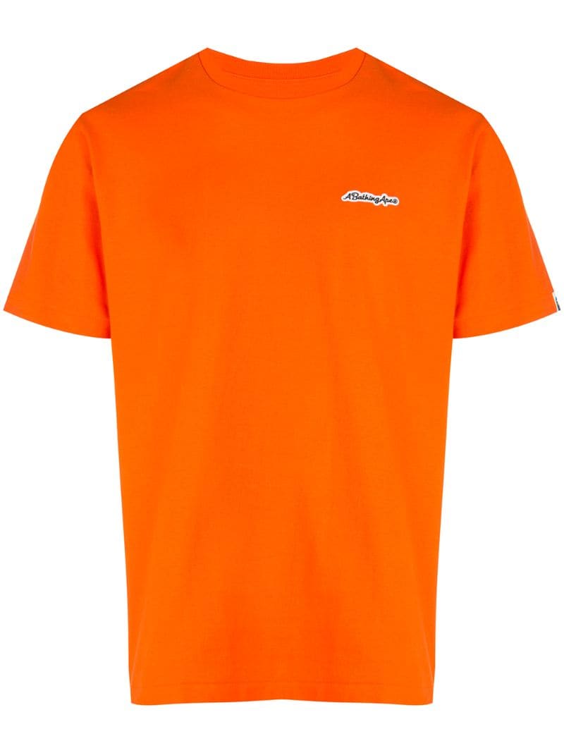 Shop Bape Graphic Print T-shirt In Orange