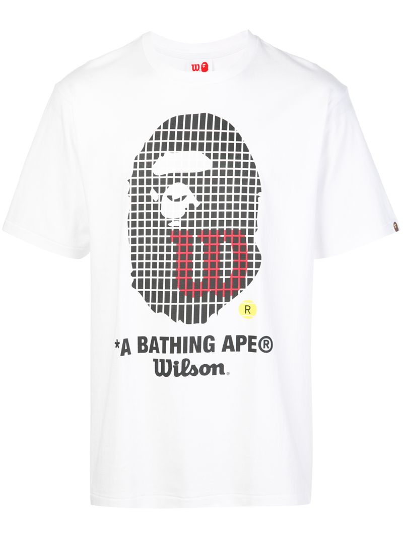 Bape Graphic Print T-shirt In White