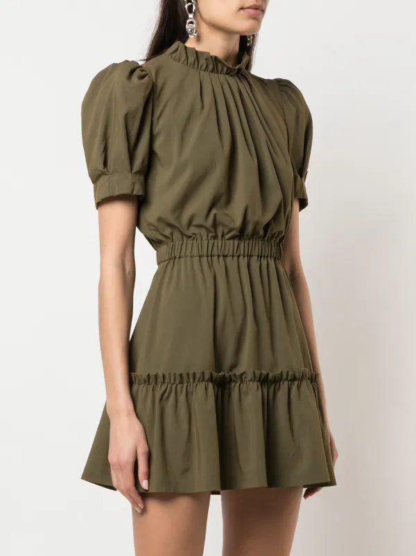 Vida puff sleeve ruffle dress Clearance