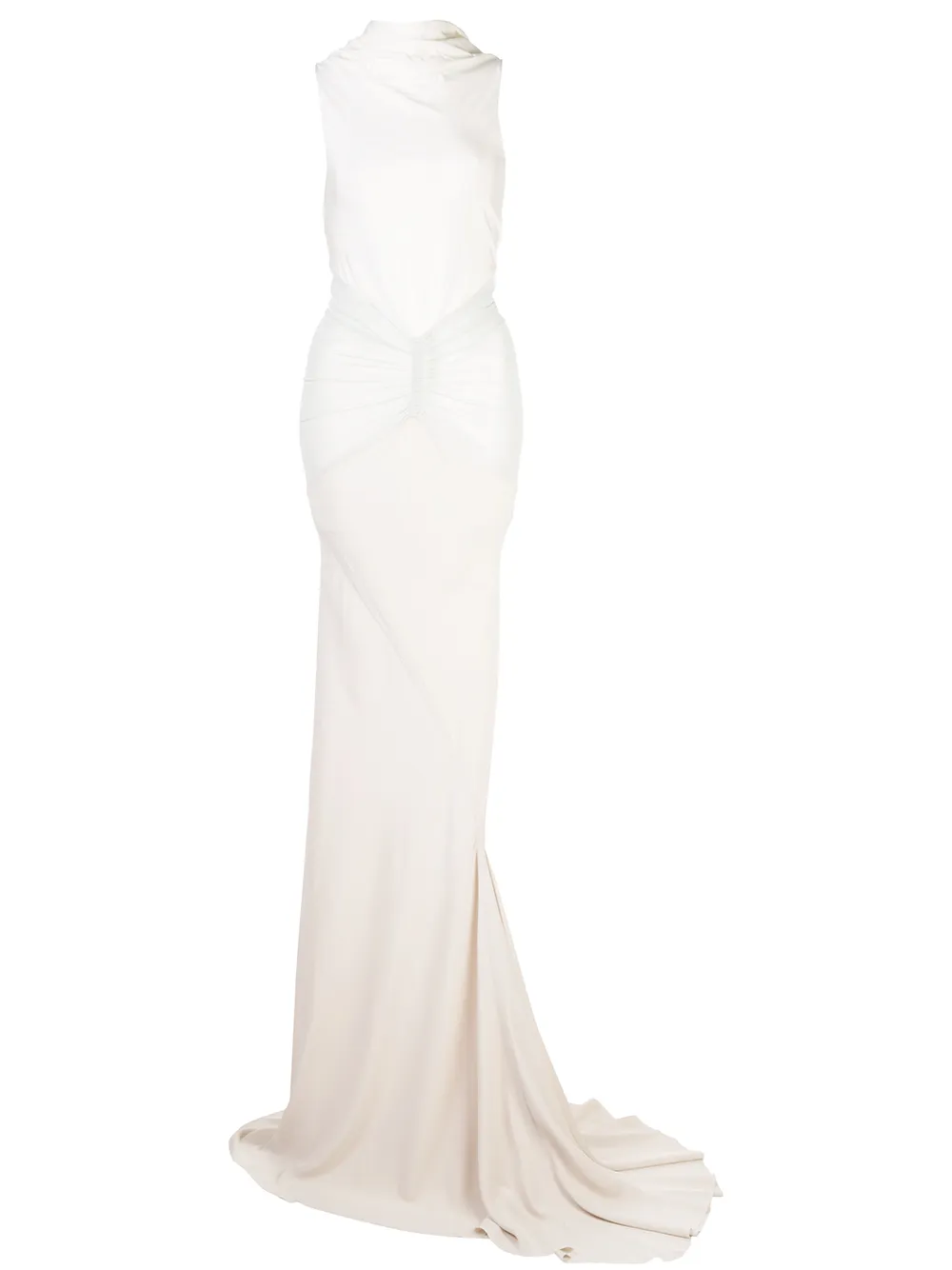 Rick Owens Mouwloze maxi-avondjurk Wit