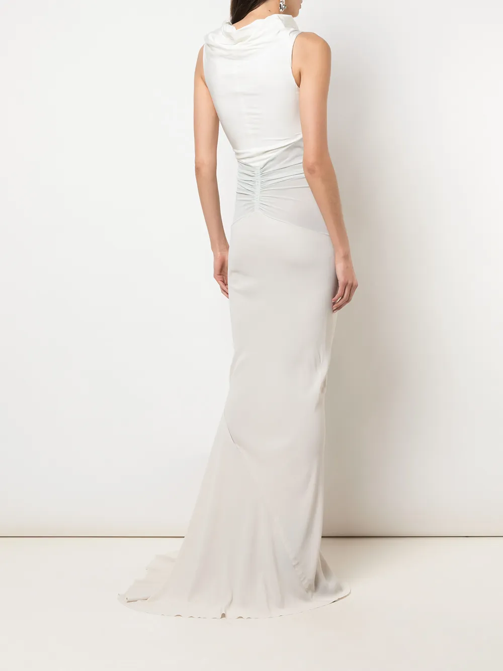Rick Owens Mouwloze maxi-avondjurk Wit