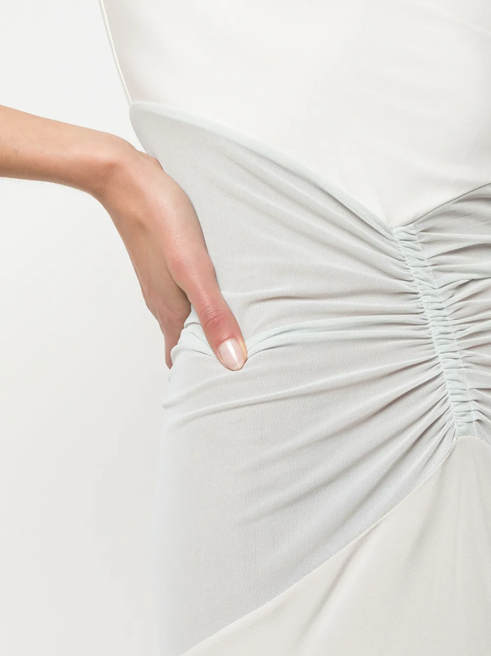 Rick Owens Mouwloze maxi-avondjurk Wit