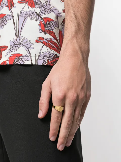 Nialaya Jewelry Classic Signet Ring In Gold