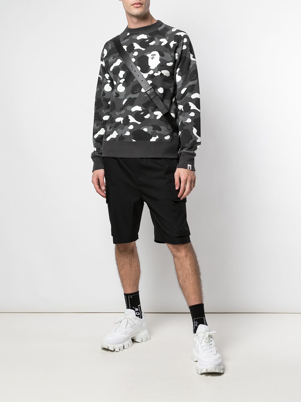 фото Bape x coach camouflage logo t-shirt