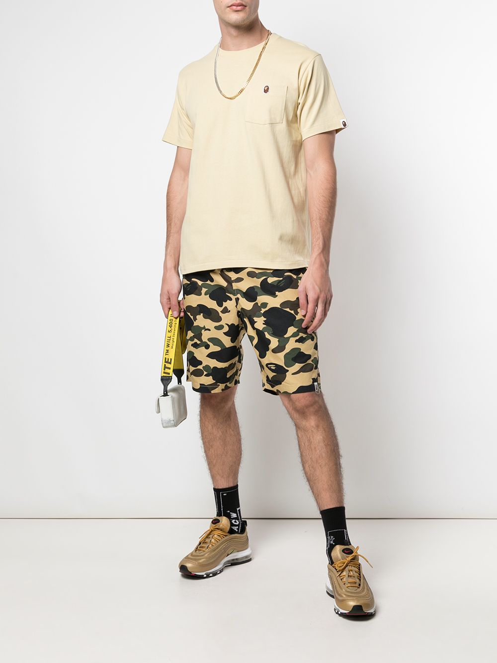 фото Bape x coach logo patch t-shirt