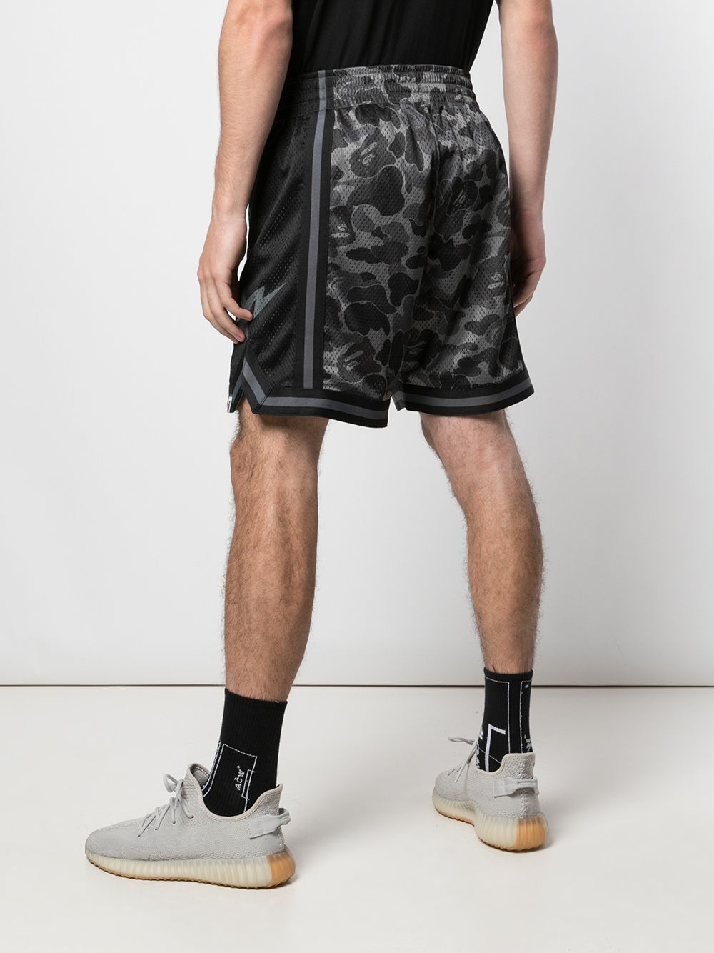 фото Bape x coach camouflage pattern shorts