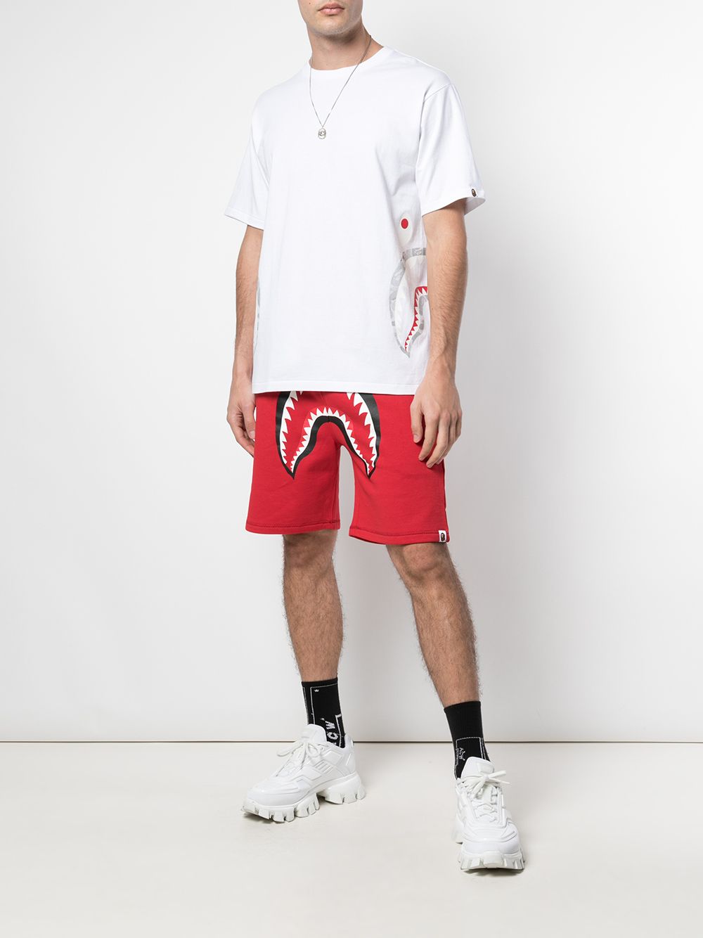 фото Bape x coach graphic print shorts