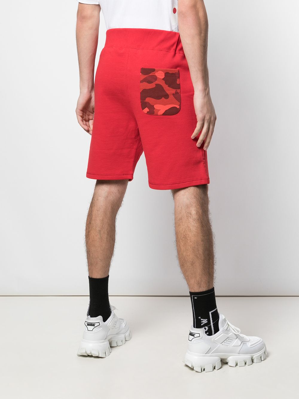 фото Bape x coach graphic print shorts