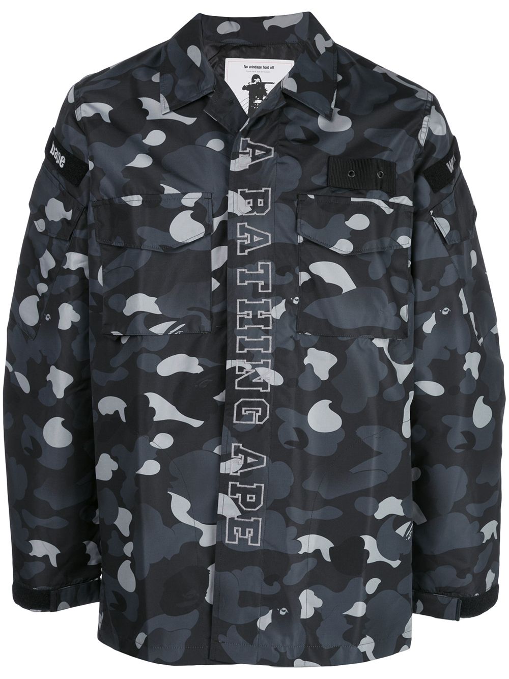 фото Bape куртка-рубашка gradation camo military