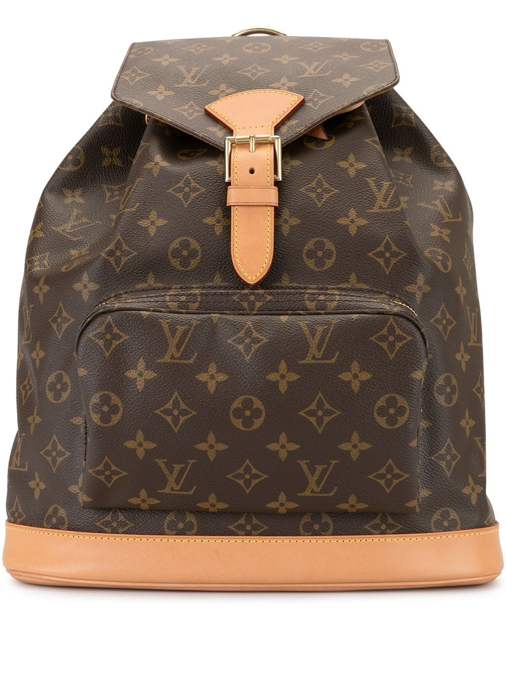 Pre-owned Louis Vuitton Montsouris Gm 背包 In Brown