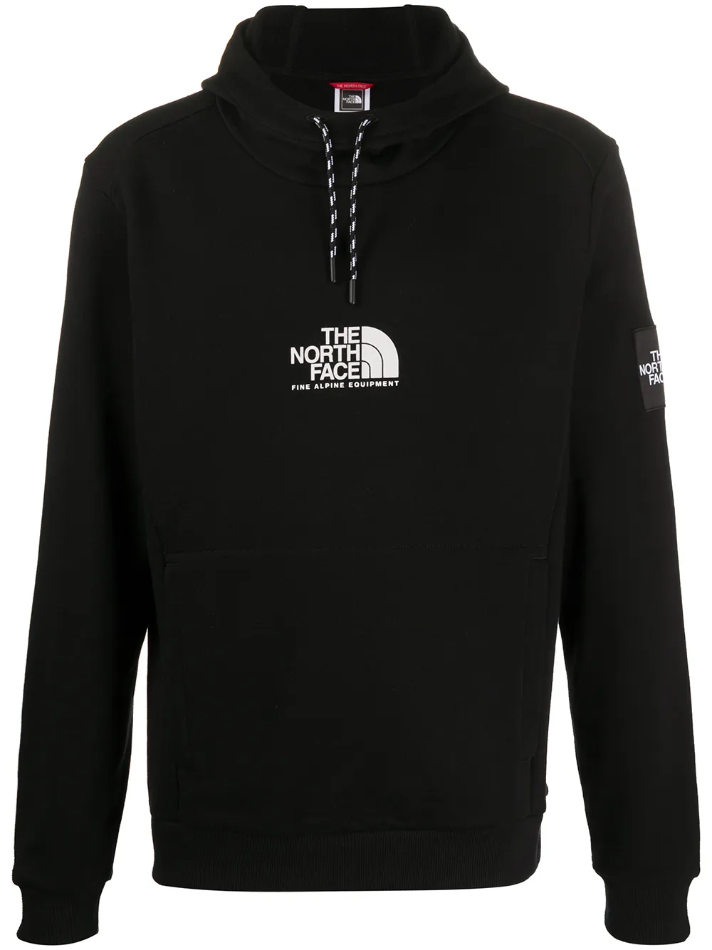 

The North Face sudadera con capucha con cordón y logo - Negro