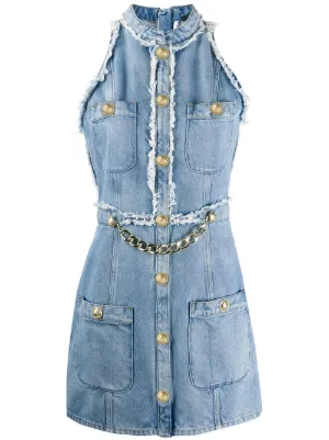 balmain jean dress