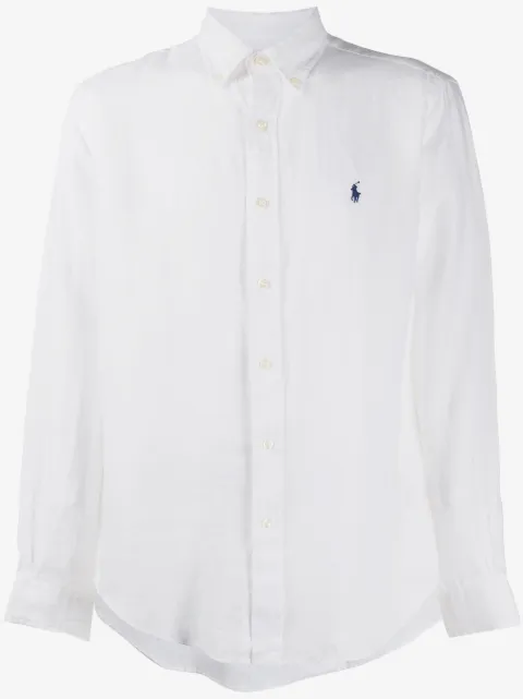 Polo Ralph Lauren linen logo embroidered shirt