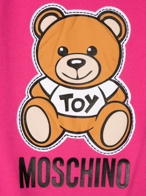 Moschino Kids Teddybear Logo Print Hoodie - Farfetch