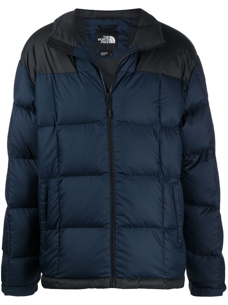 The North Face Quilted Puffer Coat In Blue