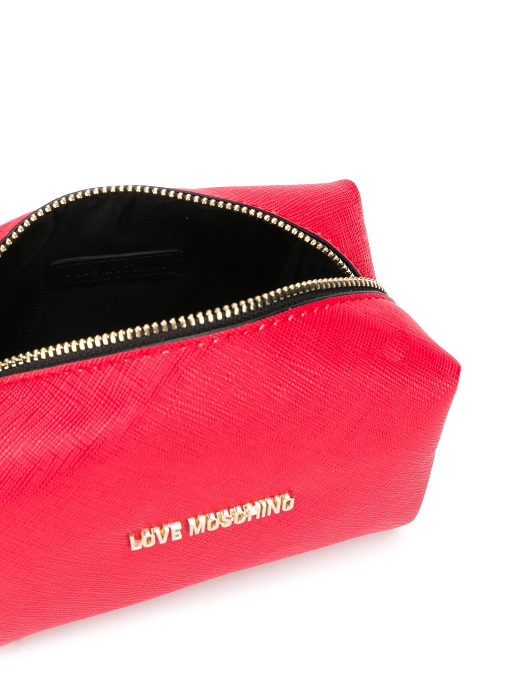 фото Love moschino косметичка с металлическим логотипом