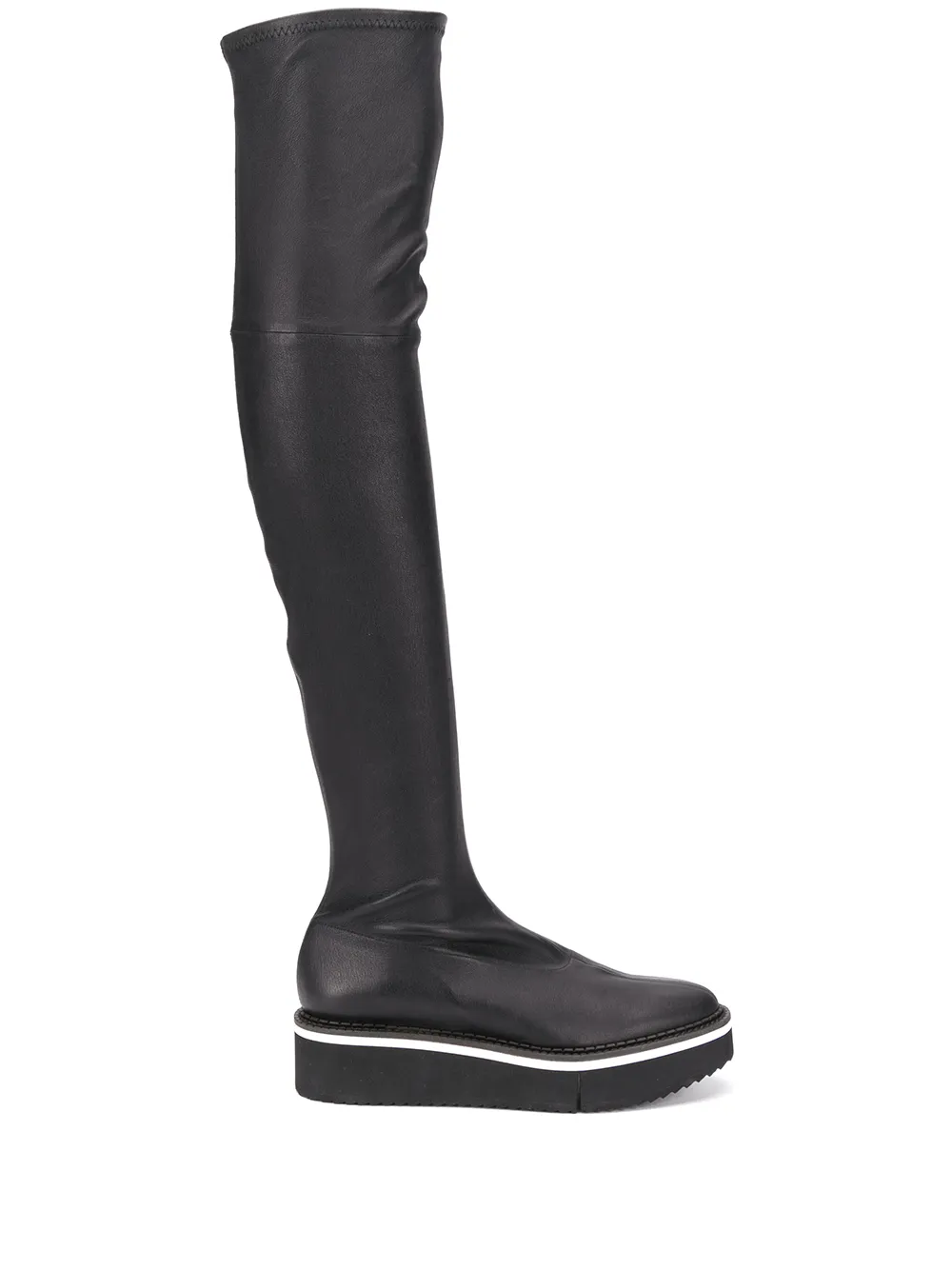 CLERGERIE BELLA KNEE-LENGTH PLATFORM HEEL BOOTS