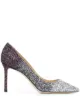 Image 1 of Jimmy Choo Romy 85mm glitter-effect pumps