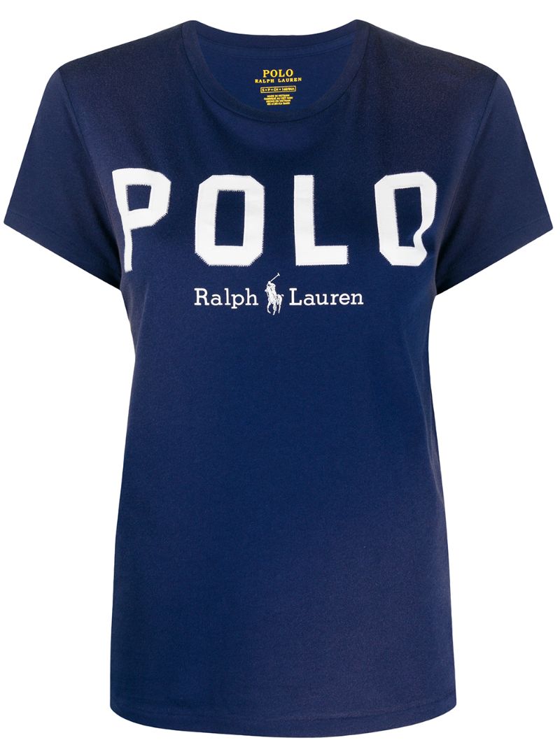 Polo Ralph Lauren Logo Print T-shirt In Blue