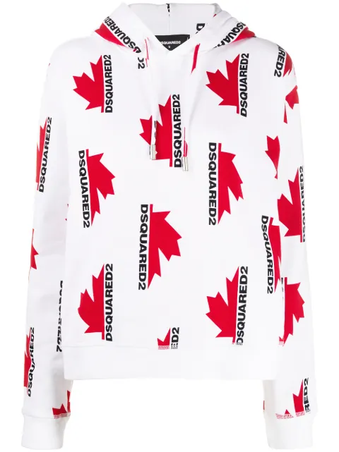 DSQUARED2 sudadera holgada con logo estampado