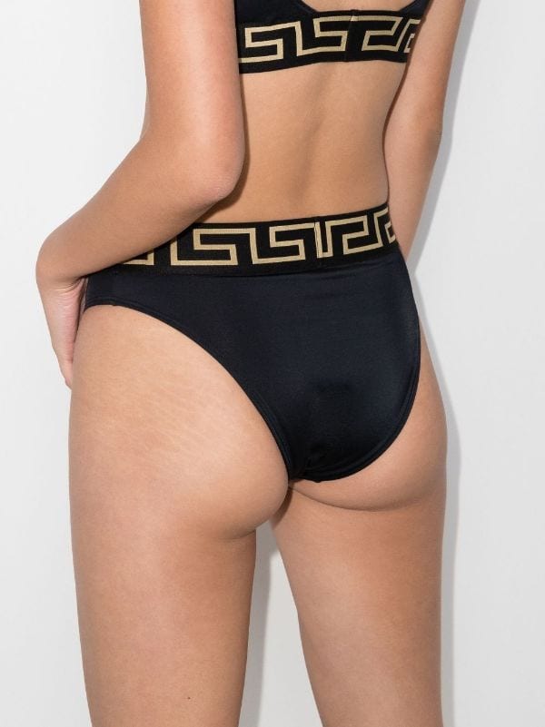 Versace Greca Key Bikini Bottoms - Farfetch