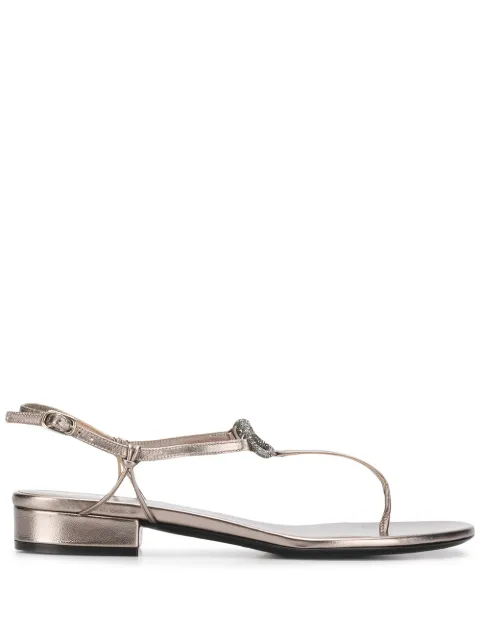 Valentino Garavani sandalias VLOGO con tira en T 