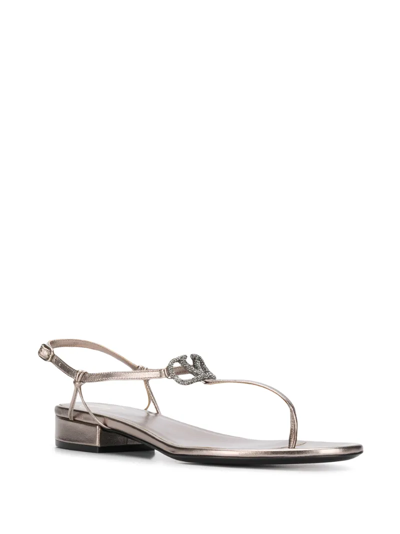 VALENTINO VLOGO T-BAR SANDALS