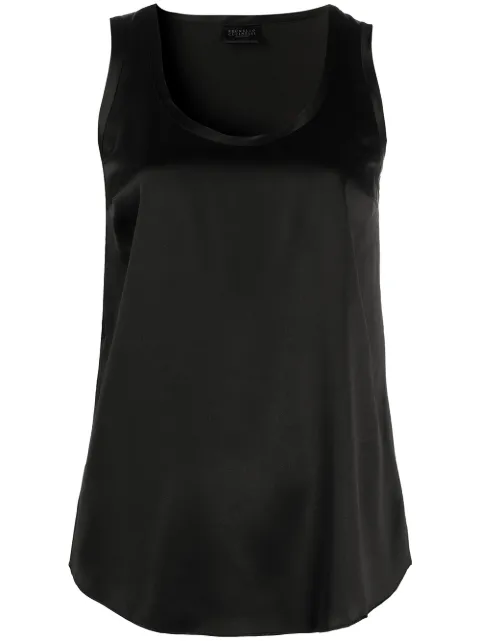 Brunello Cucinelli blusa holgada sin mangas