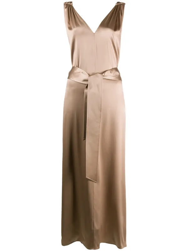tie waist dress midi