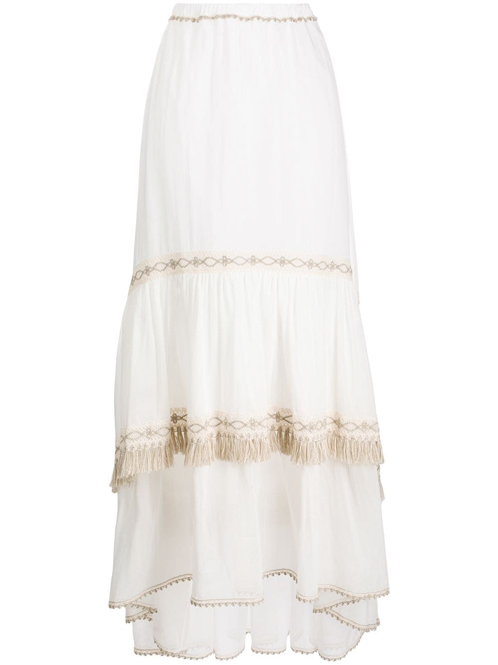 Blumarine Embroidered Detail Skirt In White