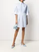 الصورة 2 من Blumarine فستان مخطط مزين بدانتيل