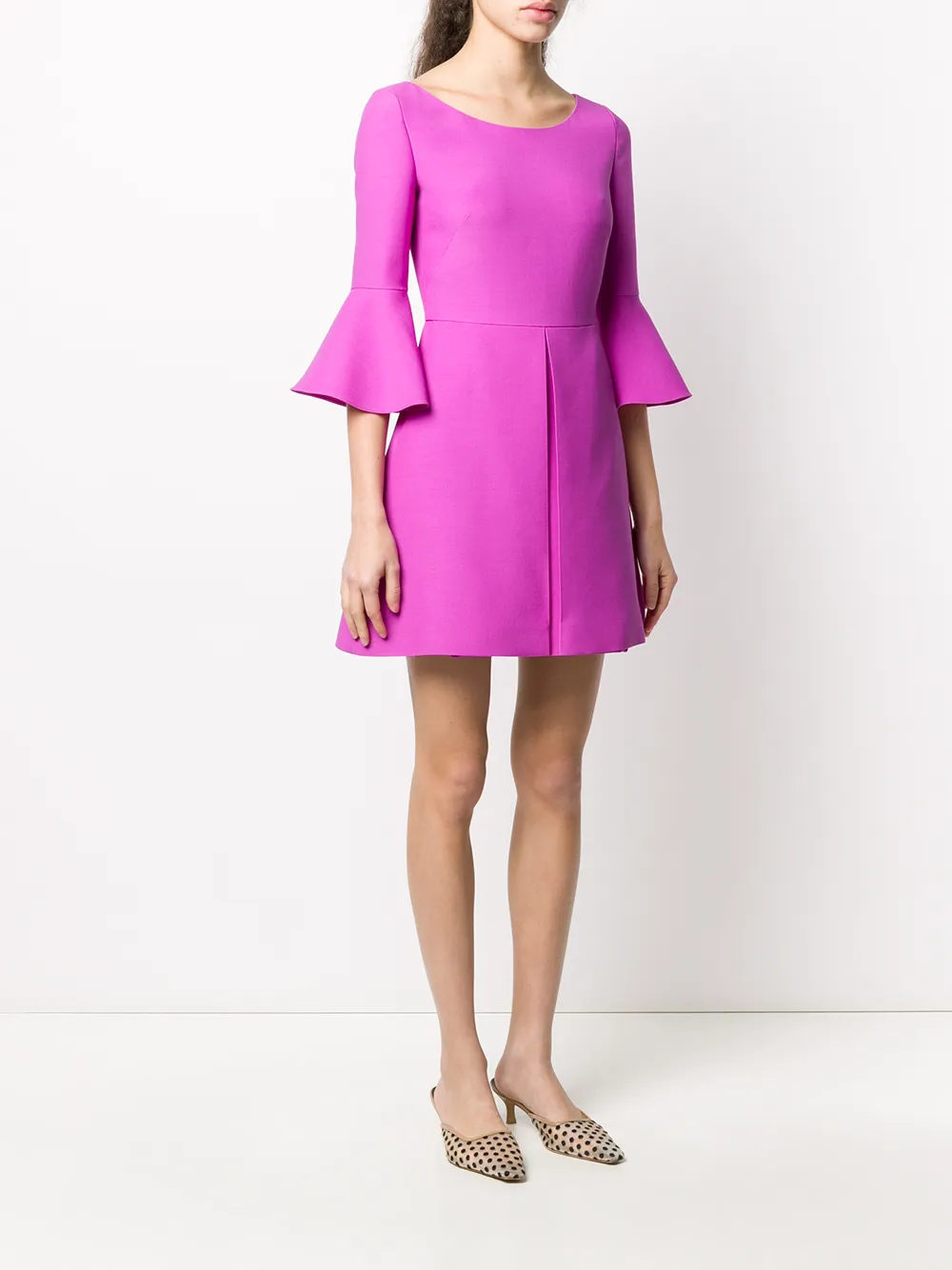 Valentino Garavani Flared mini-jurk Paars