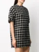 Valentino tweed checkered mini dress
