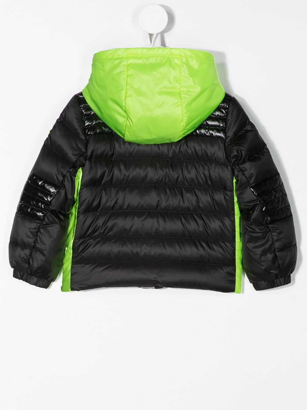 фото Moncler kids пуховик в стиле колор-блок