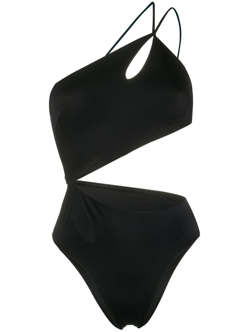 Sian Swimwear One Shoulder Swimsuit In Black